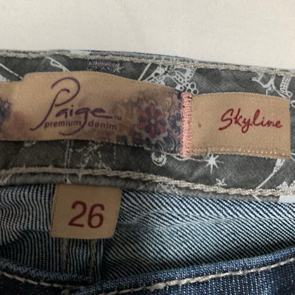 PAIGE - Skyline Skinny Jeans Size 26 - Picture 6 of 7